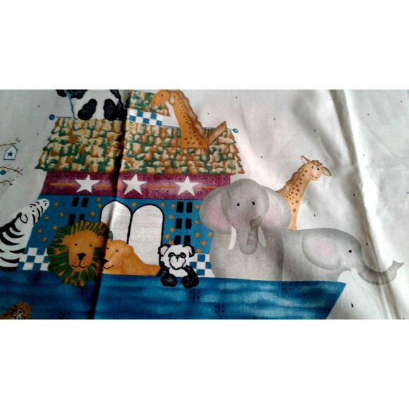 Material Fabric Cotton Animal Crackers Panel Bear Zebra Elephant Lion Boat Giraf - Picture 9 of 11
